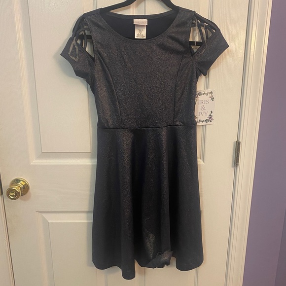 iris & ivy Dresses Nwt Iris And Ivy Navy Sparkle Skater Dress